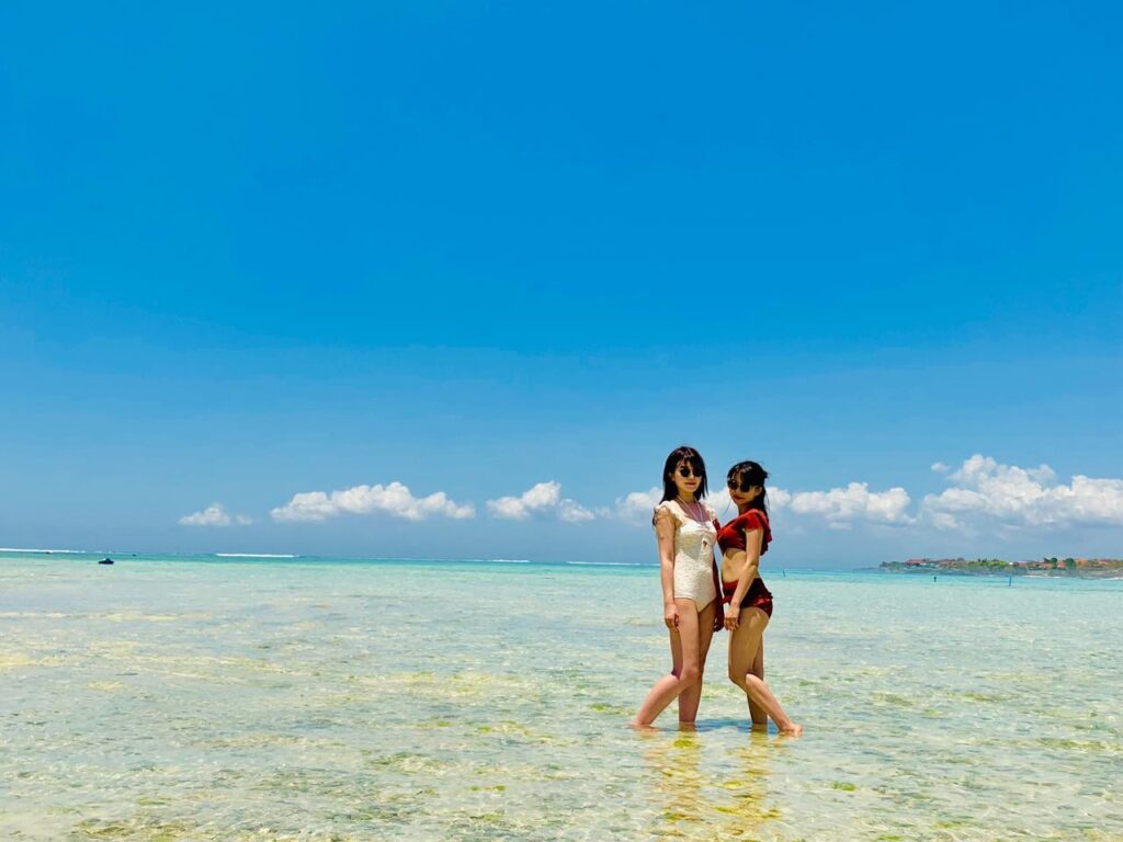 レンボンガン島と海は透明度が高い！