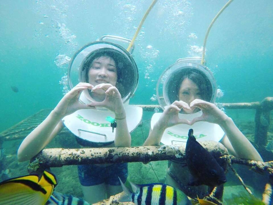 バリ島で大人気のアクティビティ、シーウォーク